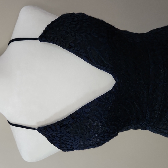 Emerald Sundae Lace Cutout Mini Dress - Picture 2 of 12